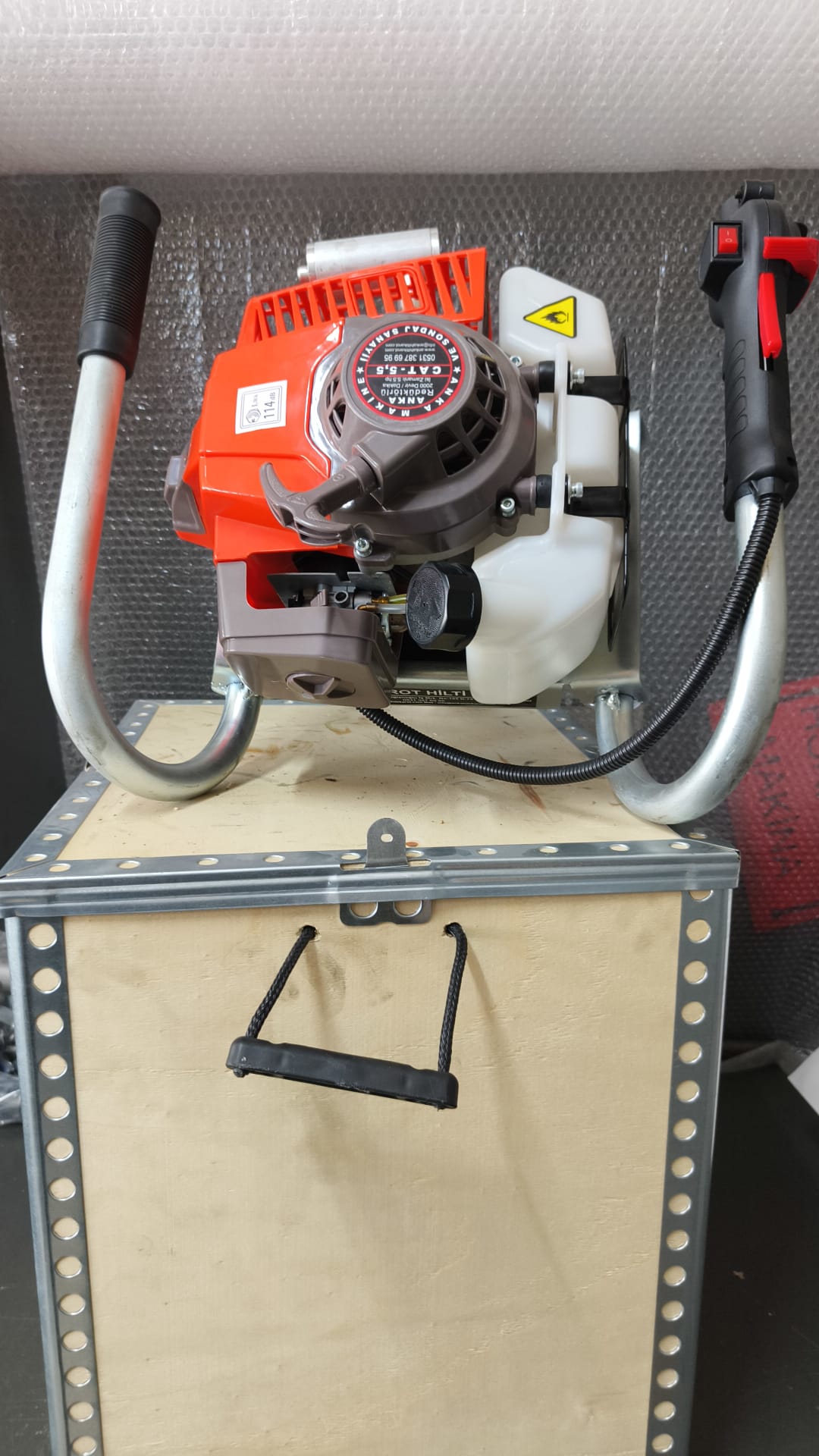 5.5 Planet Şanzıman Redüktörlü Benzinli El Sondaj Makinesi